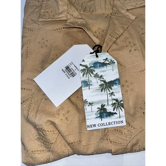 FREE PLANET Men’s Hawaiian Island Orange Sand Vented Shirt Sz SM New With Tags - Picture 6 of 7